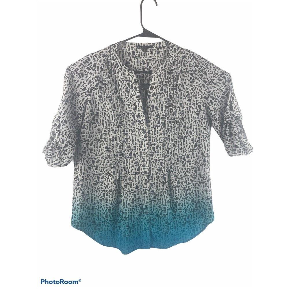 Chaus Womens Small Thin Long Sleeve Button ‎ Up  Top